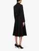 Diorama peak-lapel wool-blend midi dress