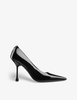 Ixia tonal-stitching leather heeled courts