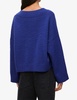 V-neck cropped wool-blend jumper