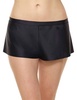 luxe satin boxer short in black