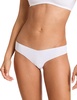 low rise thong panty in white