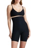 classic control high-waisted short in black