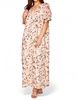 pamela caftan maxi dress in shell