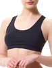 women's active compression sports bra in black