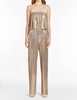 collina jumpsuit in pleats in gold