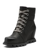 joan of arctic wedge iii lexie boots in black, jet