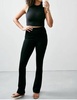 ponte micro flare pant in classic black