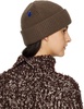 Brown Logo Beanie