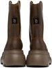 Brown Chunky Workwear Boots