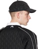 Black White Line Regenerated Moire Cap