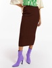 Brown Equip Knitted Skirt