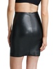 Commando Faux Leather Control Smoothing Mini Skirt, Black