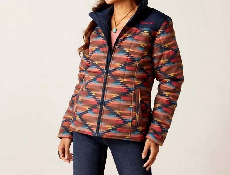 crius insulated jacket in mirage print