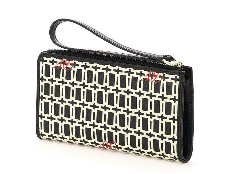 Roger Vivier Logo Printed Zipped Wallet