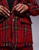 River Island tartan boucle blazer in red - part of a set