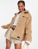 UGG Frankie sherpa trucker jacket in camel