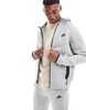 Nike Tech Fleece full zip hoodie in gray