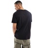 Brave Soul oversized high neck t-shirt in black