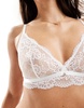 Ann Summers Sexy Lace Planet non-padded bralet bra in white