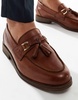 ASOS DESIGN tassel loafers in tan leather