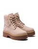 Timberland stone street 6 inch lace up platform waterproof boots in pink