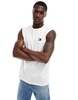 Tommy Jeans badge logo tank top in white