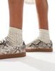 ASOS DESIGN Deuce retro sneakers in snake