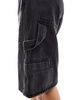 Cotton On longline denim jorts in graphite black