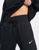 Nike Phoenix Fleece high rise wide leg sweatpants in black