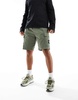 Calvin Klein Jeans washed cargo shorts in olive green