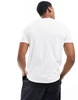 Armani Exchange chest logo slim fit T-shirt in white