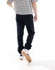 French Connection cuffed chino pants in navy