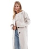 ASOS DESIGN throw-on formal coat in cream