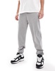 ASOS DESIGN essential tapered sweatpants in heather gray