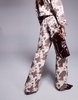 River Island relaxed straight jean in cow print - part of a set