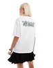 Noisy May oversized t-shirt with whatever print in white