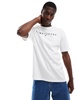 Tommy Jeans linear logo T-shirt in white