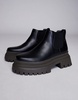 ASOS DESIGN chelsea boots in black with contrast chunky sole