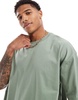 ASOS DESIGN 2 pack oversized T-shirts in brown and khaki