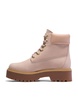 Timberland stone street 6 inch lace up platform waterproof boots in pink