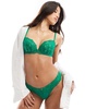 Ann Summers new sexy lace padded plunge bra in green