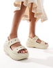 Crocs Mega Crush sandals in bone