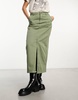 Cotton On ryder utility maxi skirt in khaki