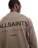 AllSaints Underground sweatshirt in light brown