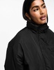 River Island pu puffer jacket in black