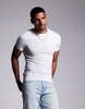 ASOS DESIGN essential muscle fit t-shirt in white