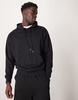 ASOS DESIGN oversized hoodie with photographic back print in black