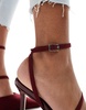 ASOS DESIGN Present high heeled shoes in burgundy