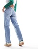 Cotton On low rise straight leg jeans in bleach wash blue denim