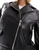 ASOS DESIGN Tall ultimate faux leather biker jacket in black